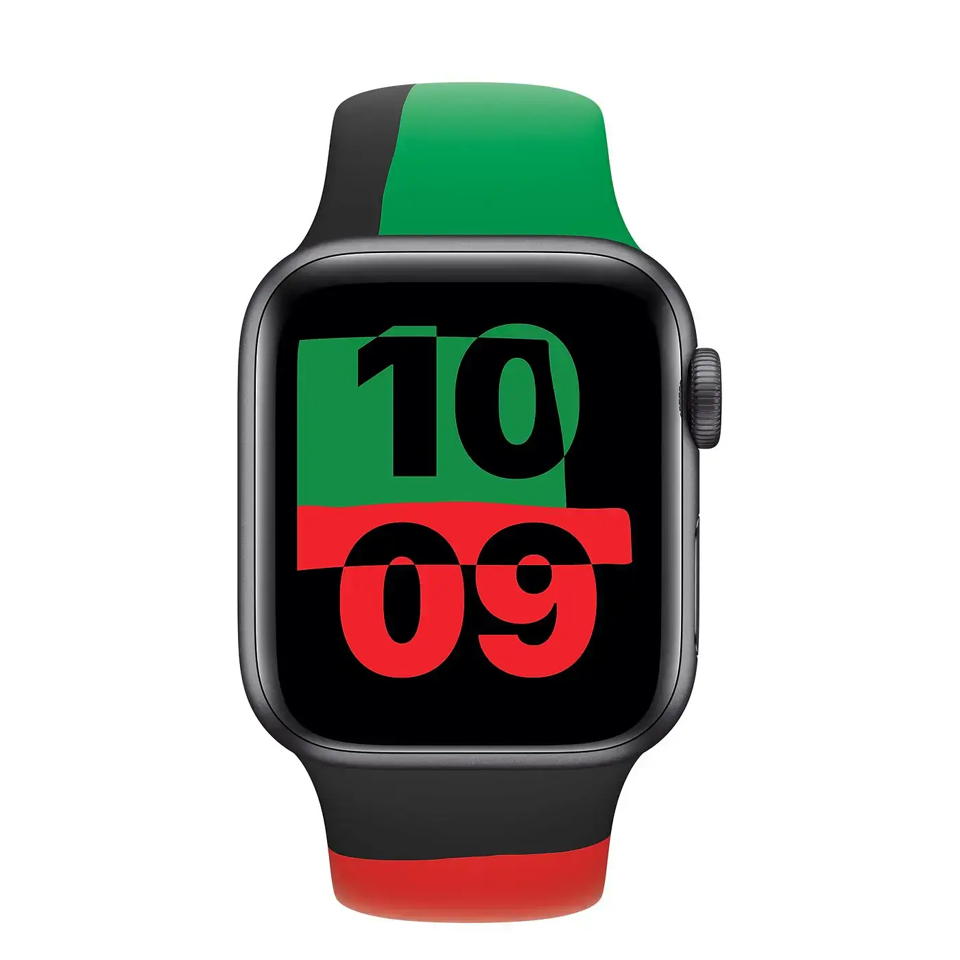 Apple Watch Series 6 GPS + Cellular 40mm Black Unity Aluminum Case with Sport Band (MJ6Q3, MJ6R3)